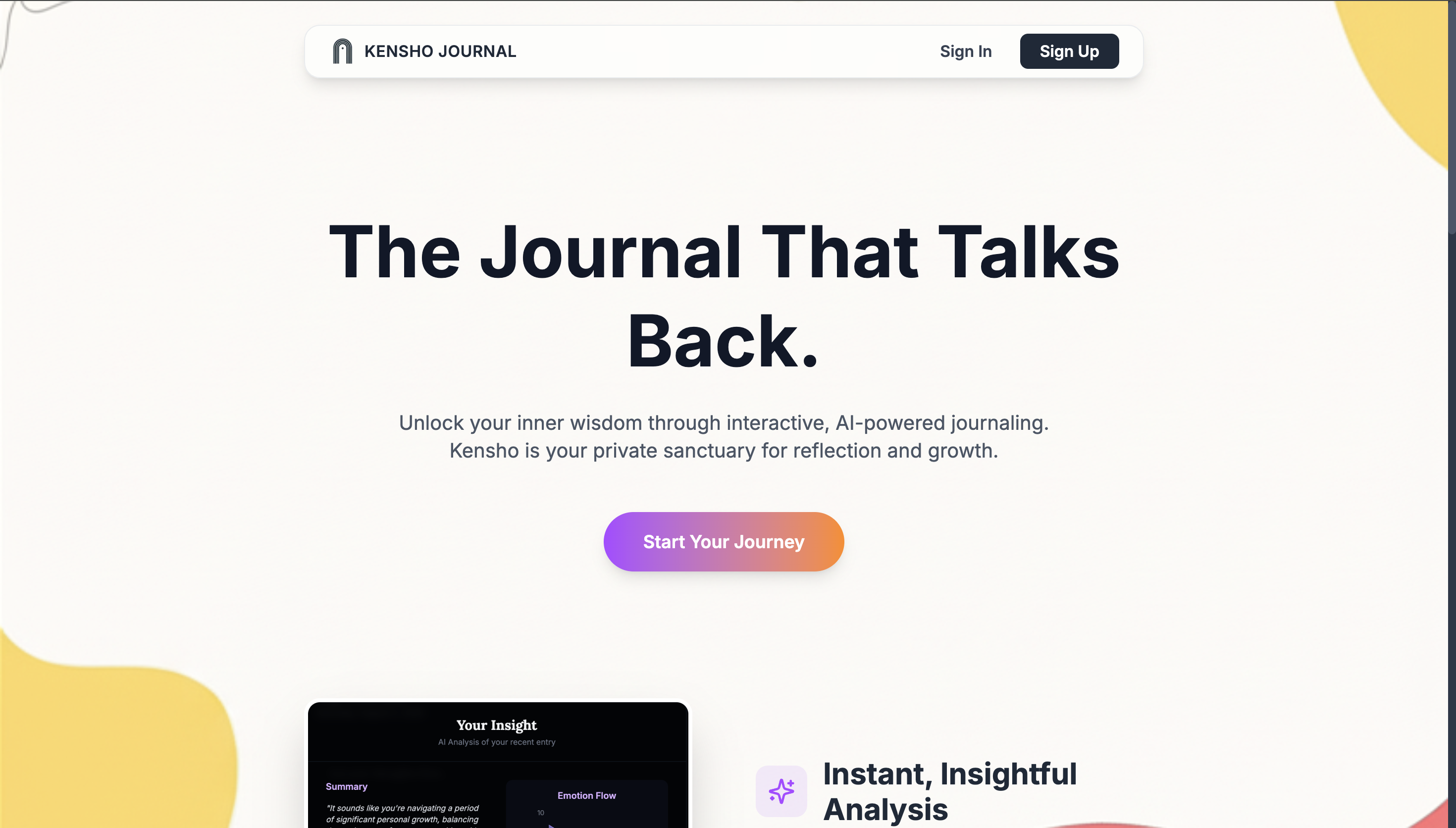 Kensho Journal